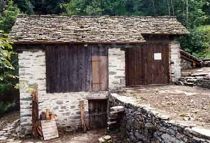 La segheria in frazione Resiga
